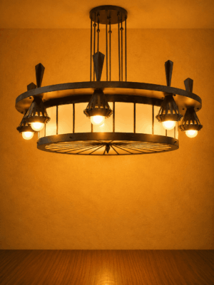 Statement kroonluchter in Craftsman stijl